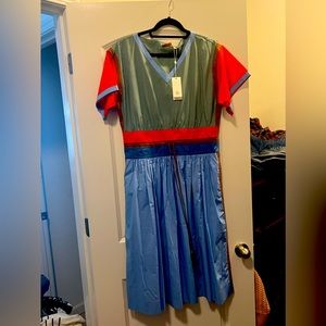 Tory Burch color block poplin dress